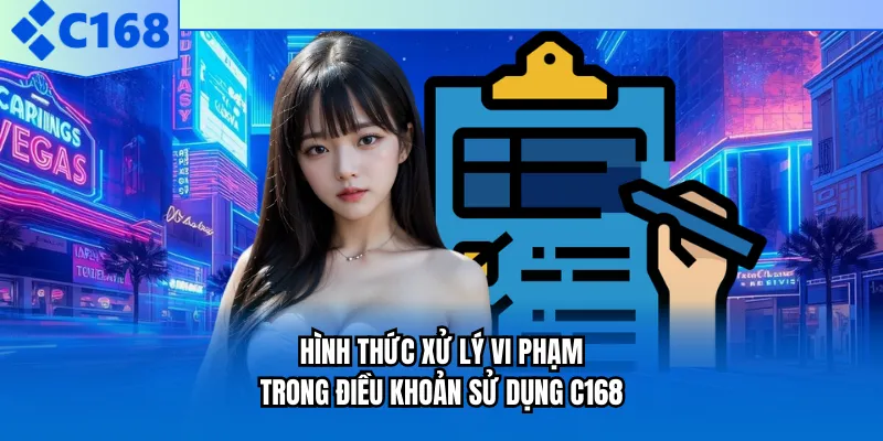 Hình thức xử lý vi phạm trong điều khoản sử dụng C168